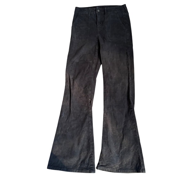 American Eagle Outfitters Pants - American Eagle Corduroy Flare Pants Womens‎ 4 Black Stretch High Rise Boho